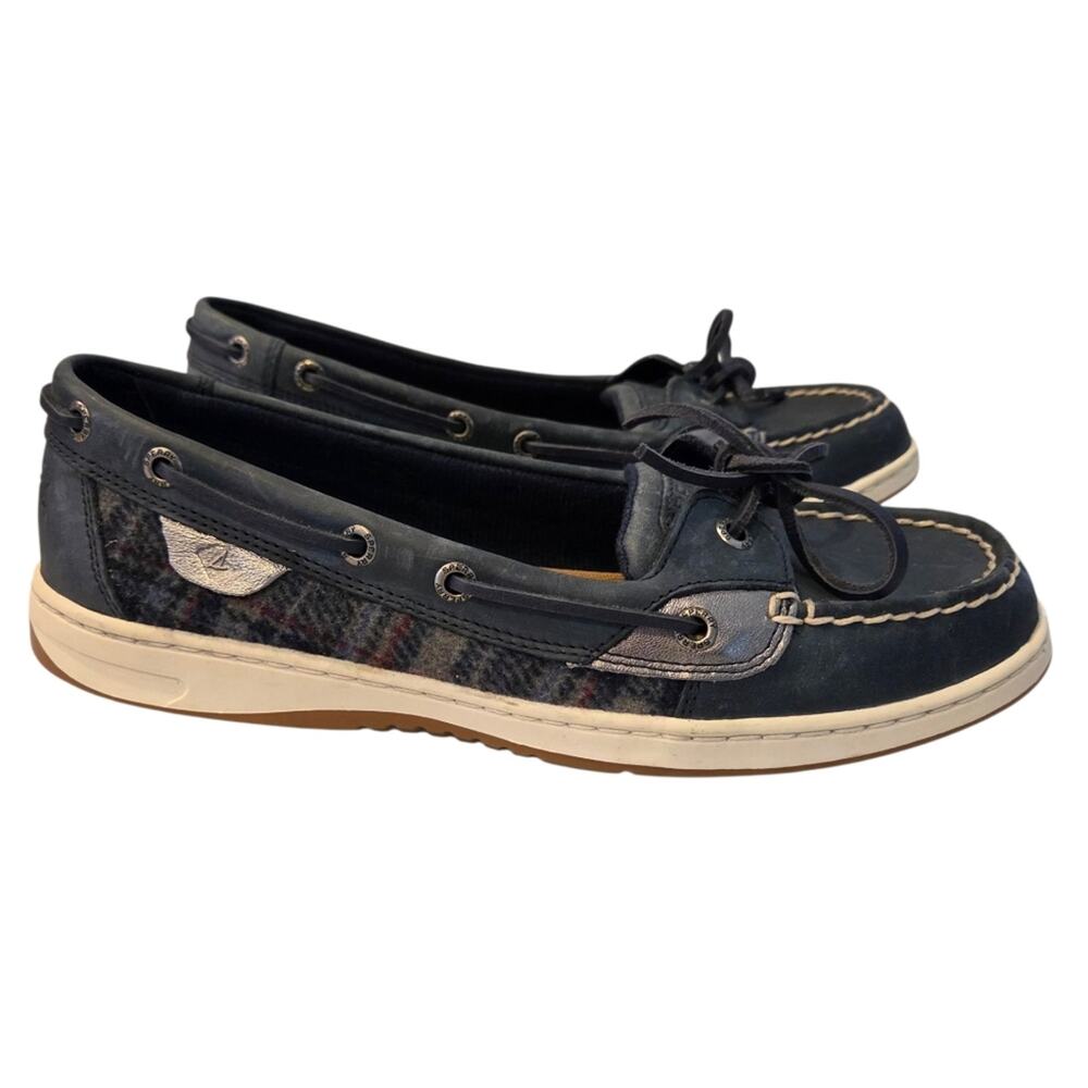 Sperry | Topsider Plaid Two Tone and Metallic Boat Shoes Loafers Memory Foam